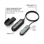 Hama káblová USB nabíjačka do vozidla 2+3, AutoDetect, 10 A, 2 m