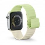 Hama Fantastic Feel, remienok pre Apple Watch 38/40/41 mm, magnetický, zelený/béžový
