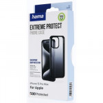 Hama Extreme Protect, kryt pre Apple iPhone 15 Pro Max, materiál D3O®, priehľadný čierny