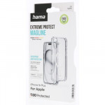 Hama Extreme Protect, kryt pre Apple iPhone 16 Plus, magnetický, D3O®, nezažltne, priehľadný