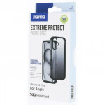 Hama Extreme Protect, kryt pre Apple iPhone 16 Plus, materiál D3O, priehľadný čierny