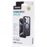 Hama Extreme Protect, kryt pre Apple iPhone 15 Pro, magnetický, D3O®, čierny