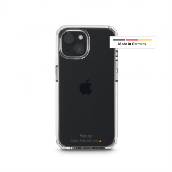 Hama Extreme Protect, kryt pre Apple iPhone 15, materiál D3O®, nezažltne, priehľadný