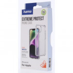 Hama Extreme Protect, kryt pre Apple iPhone 14, materiál D3O®, nezažltne, priehľadný