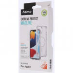 Hama Extreme Protect, kryt pre Apple iPhone 13, magnetický, D3O®, nezažltne, priehľadný