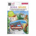 Vymeniteľný obrázok KIGA MAGS  Fire Truck Finn k ruksačikom KIGA