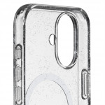 White Diamonds Mag Glitter, kryt pre Apple iPhone 17, magnetický, priehľadný s trblietkami