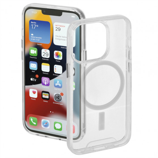 Hama MagCase Safety, kryt pre Apple iPhone 13 Pro, priehľadný