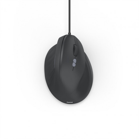 Hama vertikálna ergonomická káblová myš ECM-500R, pre pravákov, čierna