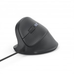 Hama vertikálna ergonomická káblová myš ECM-500L, pre ľavákov, čierna