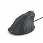 Hama vertikálna ergonomická káblová myš ECM-500L, pre ľavákov, čierna
