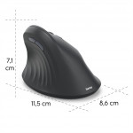 Hama vertikálna ergonomická bezdrôtová myš EWM-500R, pre pravákov, čierna