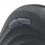 Hama vertikálna ergonomická bezdrôtová myš EWM-600L, pre ľavákov, nabíjacia, čierna