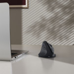 Hama vertikálna ergonomická bezdrôtová myš EWM-600L, pre ľavákov, nabíjacia, čierna