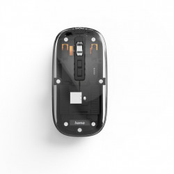 Hama bezdrôtová Multi Device myš WM-600, plochá, tichá, transparentná