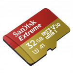 SanDisk Extreme micro SDHC 32 GB 100 MB/s A1 Class 10 UHS-I V30, adapter,akčné kamery