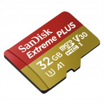 SanDisk Extreme Plus micro SDHC 32 GB 100 MB/s A1 Class 10 UHS-I V30, adapter