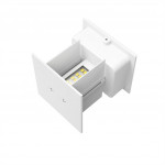 Hama SMART WiFi nástenné svetlo, štvorcové, 10 cm, IP44, vonkajšie/vnútorné použitie, biele