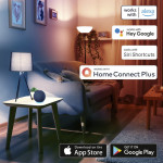 Hama SMART WiFi nástenné svetlo, štvorcové, 10 cm, IP44, vonkajšie/vnútorné použitie, biele