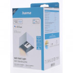 Hama SMART WiFi nástenné svetlo, štvorcové, 10 cm, IP44, vonkajšie/vnútorné použitie, biele