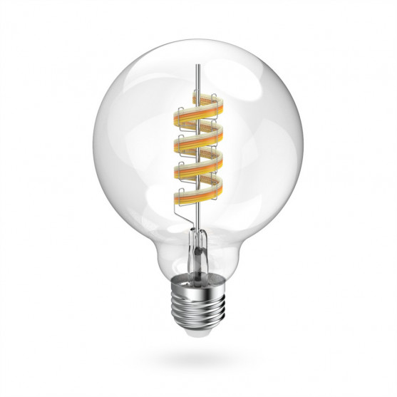 Hama SMART WiFi LED žiarovka, Matter, E27, G95 Filament, guľa, RGBW, stmievateľná, appka