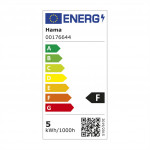 Hama SMART WiFi LED žiarovka, Matter, E27, G95 Filament, guľa, RGBW, stmievateľná, appka
