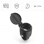 Hama SMART WiFi vonkajšia zásuvka, Matter, IP44
