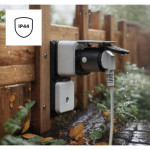 Hama SMART WiFi vonkajšia zásuvka, Matter, meranie spotreby, IP44