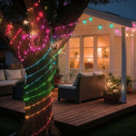 Hama SMART WiFi svetelná reťaz, 100 LED, von./vnút. použitie, nastavenie farieb, stmievanie, 10 m