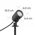 Hama SMART WiFi LED záhradné svetlo, Matter, zapich. nožička, IP65, farby, stmievanie, appka