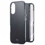 Black Rock 360° Glass, kryt pre Apple iPhone 17, sklenený, predný + zadný diel, karbónová úprava Black Rock 360° Glass, kryt pre Apple iPhone 17, sklenený, predný + zadný diel, karbónová úprava