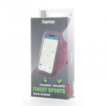 Hama Finest Sports, športové puzdro na mobil, na rameno, XL (4,5-5/14,7x7,2 cm), ružové