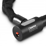 Hama cyklo zámka reťazová, 120 cm, kľúč s osvetlením