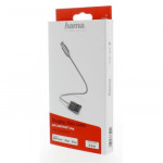 Hama MFI USB nabíjací/dátový kábel pre Apple, Lightning konektor, 0,2 m, biely