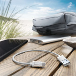 Hama kábel USB-C 2.0 typ A-C 0,2 m, opletený, biely