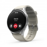 Hama 8900, smart hodinky, GPS, AMOLED 1,32, funkcia telefonovania, Alexa, béžové/strieborné