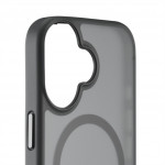 White Diamonds Hybrid Case, kryt pre Apple iPhone 17, magnetický, matný, polopriehľadný čierny