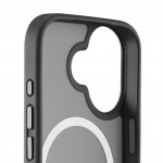 White Diamonds Hybrid Case, kryt pre Apple iPhone 17, magnetický, matný, polopriehľadný čierny