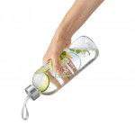 Xavax To Go, sklenená fľaša na teplý/studený/sýtený nápoj, 1 l, látkové vrecúško