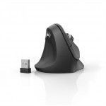 Hama vertikálna ergonomická bezdrôtová myš EMW-500L, pre ľavákov, čierna