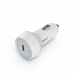 Hama rýchla USB nabíjačka do vozidla, USB-C, Quick Charge 3.0 / Power Delivery, 18 W, biela