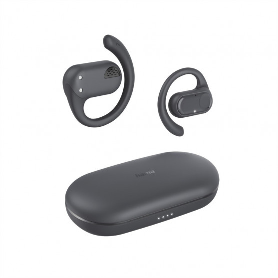 Hama Bluetooth slúchadlá Spirit Open, open-ear, klip, tmavá šedá