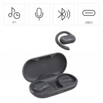 Hama Bluetooth slúchadlá Spirit Open, open-ear, klip, tmavá šedá