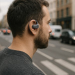 Hama Bluetooth slúchadlá Spirit Open, open-ear, klip, tmavá šedá