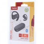 Hama Bluetooth slúchadlá Spirit Open, open-ear, klip, tmavá šedá