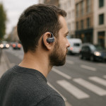 Hama Bluetooth slúchadlá Spirit Open, open-ear, klip, tmavá šedá