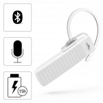 Hama MyVoice1500, Bluetooth headset mono, pre 2 zariadenia, Siri, Google Assist., biely