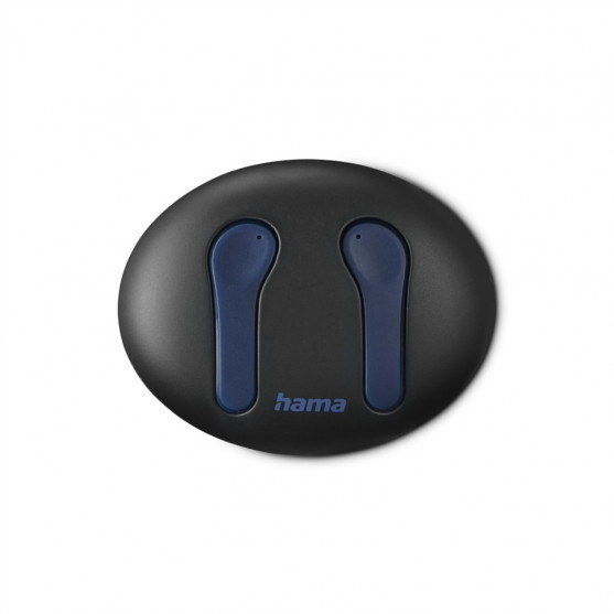 Hama Bluetooth slúchadlá Spirit Unchained, kôstky, ENC, Qi, modrá/čierna