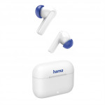 Hama Bluetooth slúchadlá Passion Clear II, štuple, ANC, aplikácia, biele