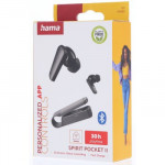Hama Bluetooth slúchadlá Spirit Pocket, štuple, čierne